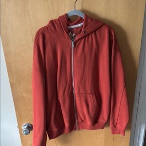 Red Zip-Up Hoodie